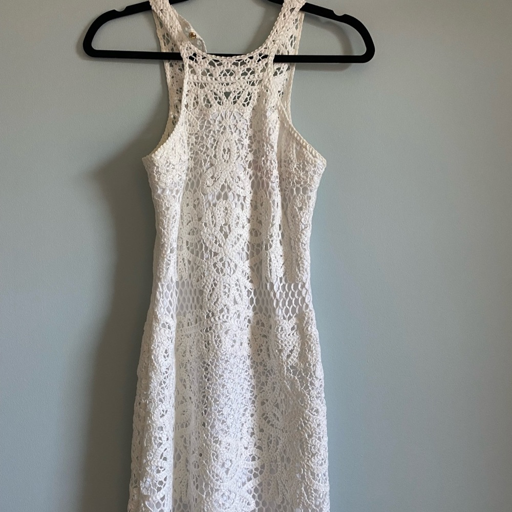Lilly Pulitzer White Crochet Jaime Dress